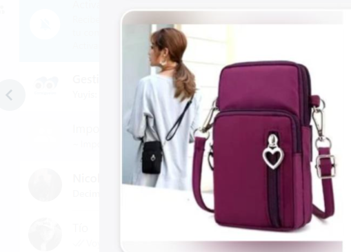 Miniatura 3 de Bolso Portacelular Corazon